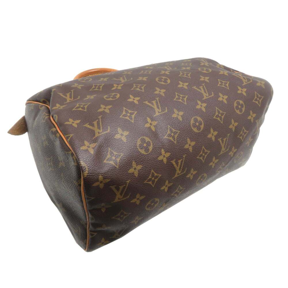 LOUIS VUITTON Brown Monogram Speedy 30 Boston Bag - Picture 3 of 9